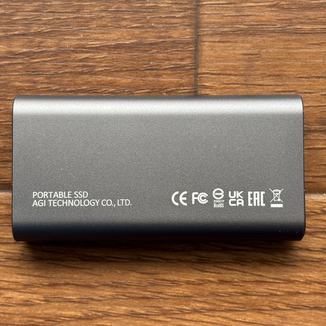 AGi ED298、2TB SSD USB3.2 読み出し 2031MB/s
