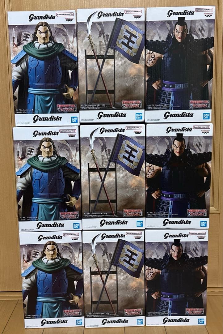 キングダム Grandista 王騎A 3体　　王騎B 3体　　騰3体 キングダム Grandista-王騎-｜商品情報｜バンプレストナビサイト