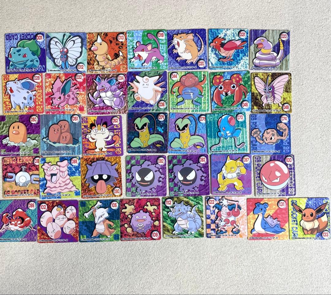 美品 ポケモン ミニカード36枚セット 当時物 ヴィンテージ - メルカリ