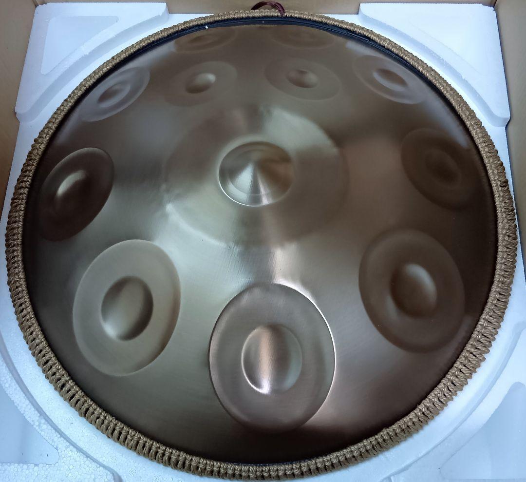 ハンドパン 56センチ 12音 A＝432Hz 音程合ってますゴールド 音きれい