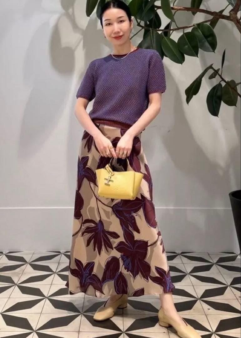 ボールジィ フラワープリント スカート 34 トゥモローランド 2025 現行