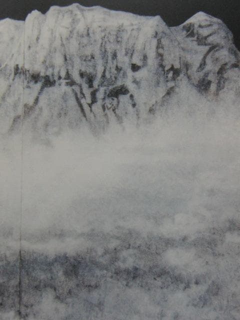 竹内邦夫、【寂光】、希少な額装用画集画、新品高級額 額装付、状態