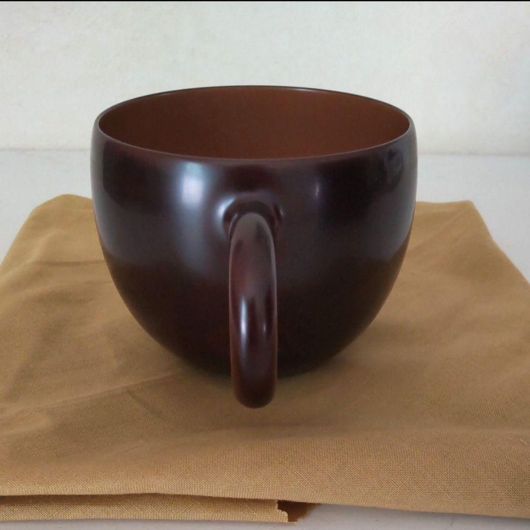 □希少□HANANURI 輪島屋善仁 溜塗カップ&ソーサー 漆塗 輪島塗 木製