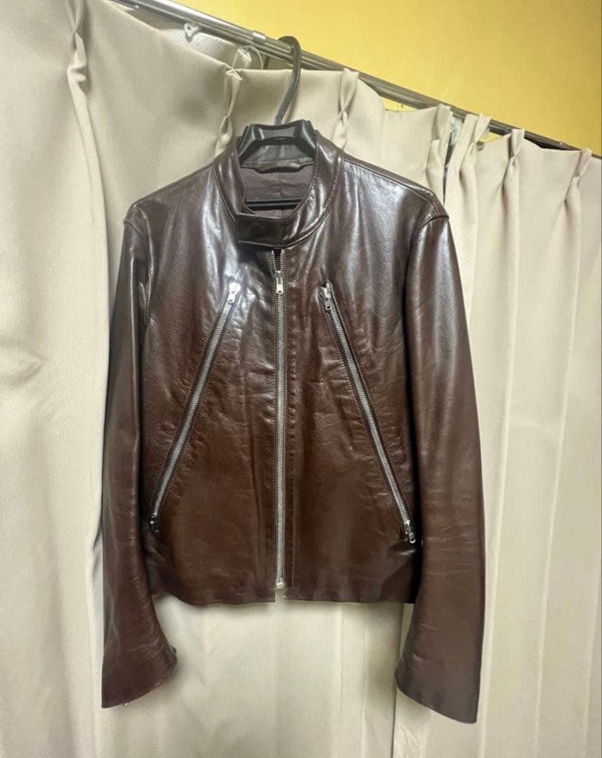 マルジェラ レザー ライダース 八の字 ブラウン 46 本人期 2006年