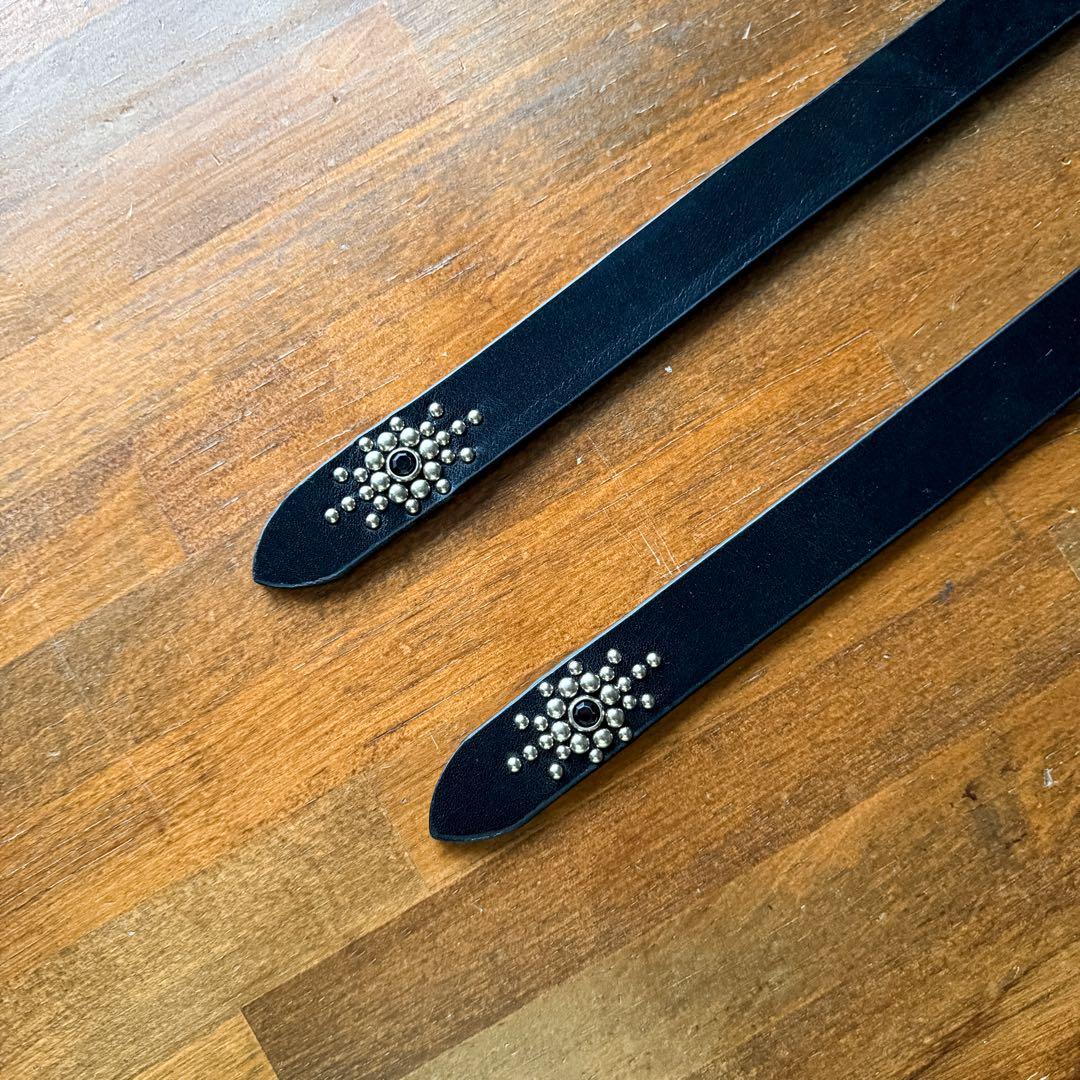 スタッズナローベルトAXIS23mm 32inch 125cm - メルカリ