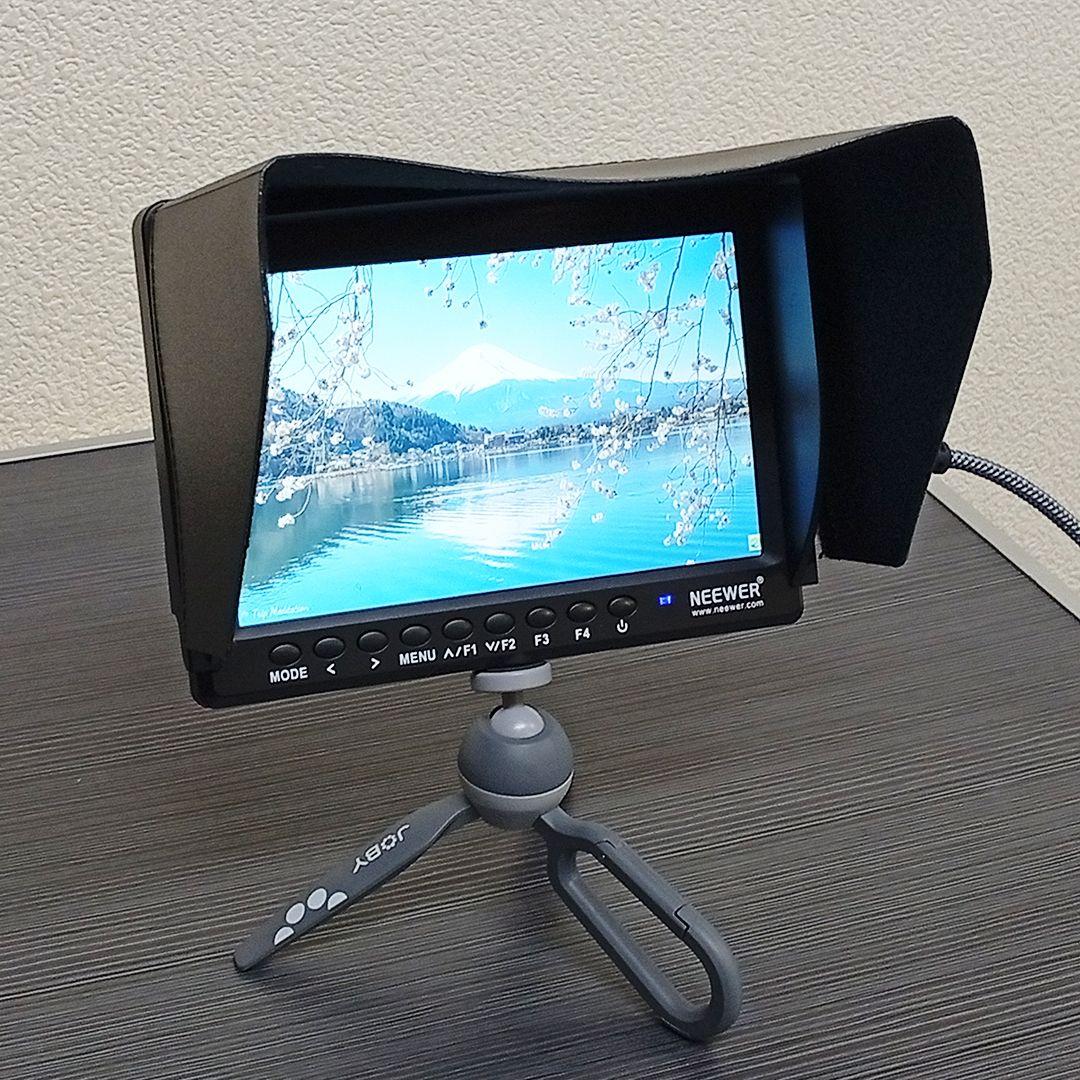 Neewer F100 7インチ カメラフィールドモニター＆充電器＆専用ケース付