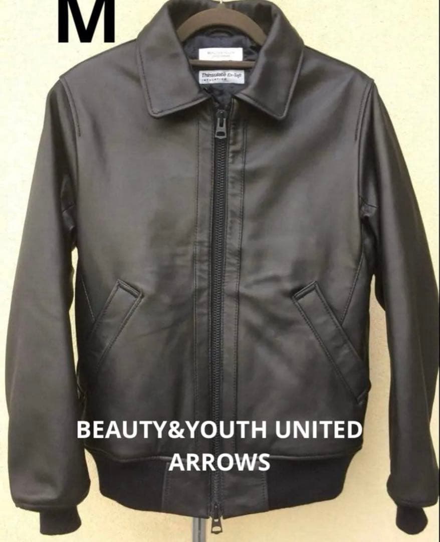 BEAUTY&YOUTH UNITED ARROWS ブラックレザージャケット - メルカリ
