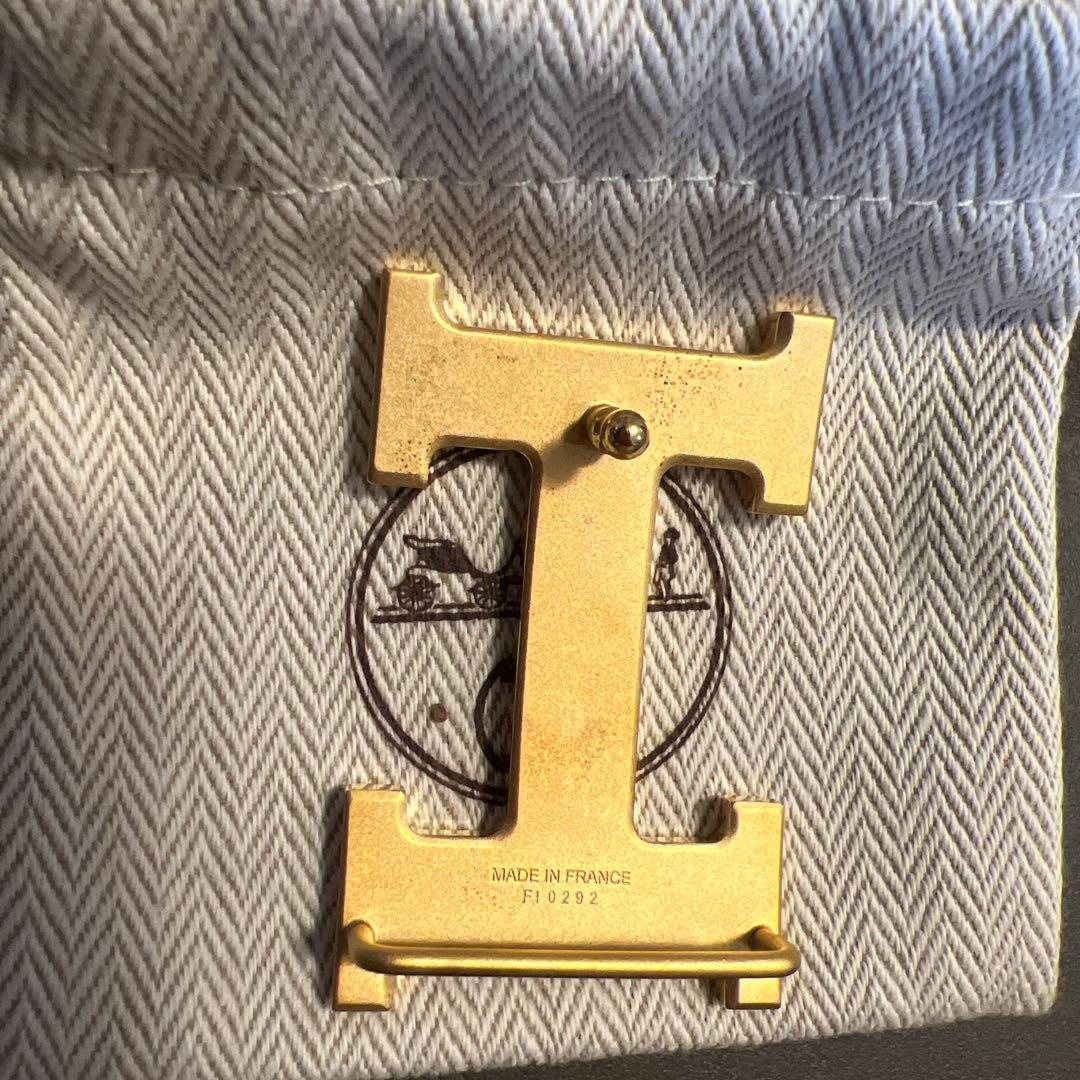 エルメス メンズ ベルトバックル 《H》 マルトレ & レザーベルト 32mm