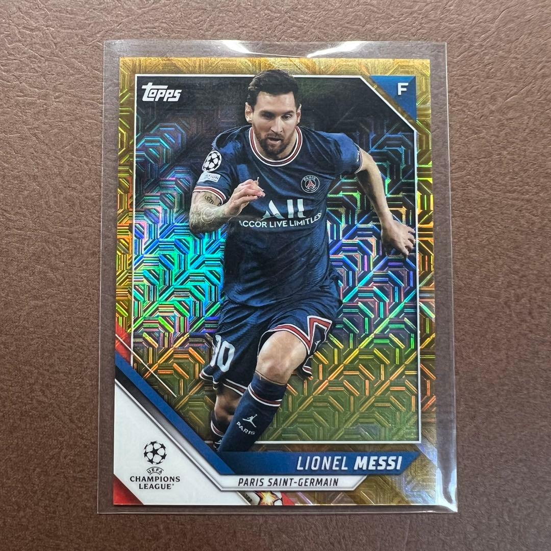 Topps soccer メッシ Messi 50枚限定 Gold カード - メルカリ