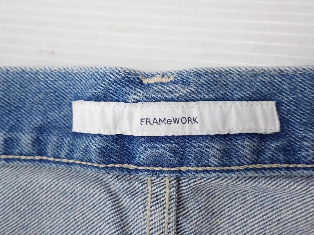 4734 未使用 FRAMeWORK 23年製 ストレートデニムパンツ - メルカリ