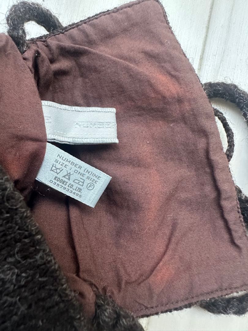 ナンバーナイン ジョージ期 ニット サコッシュ ショルダーポーチ