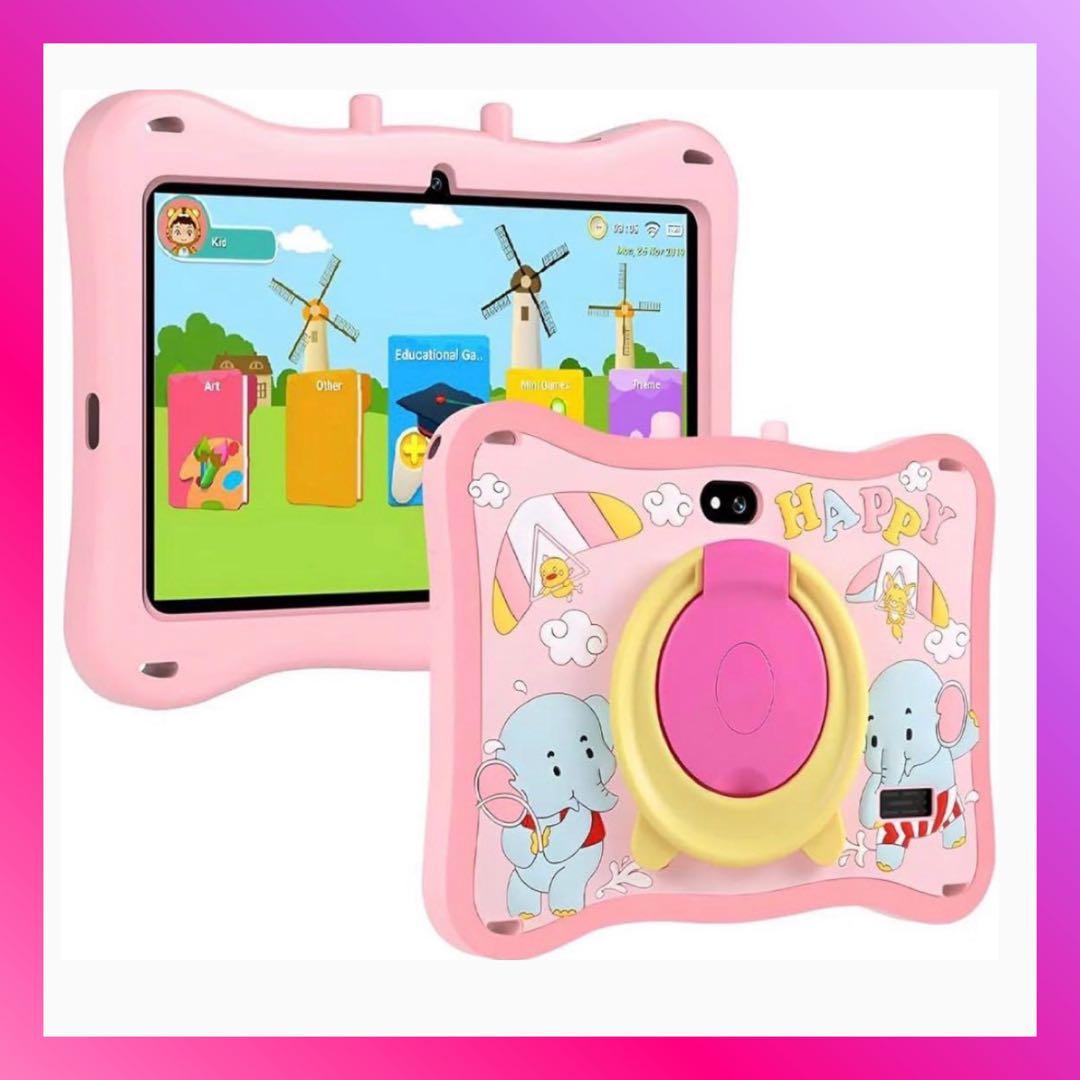 キッズタブレット 16GB+64GB+1TB Type-C 未使用　ピンク amazon（アマゾン） 中古 Fire タブレット Amazon Fire7 キッズモデル