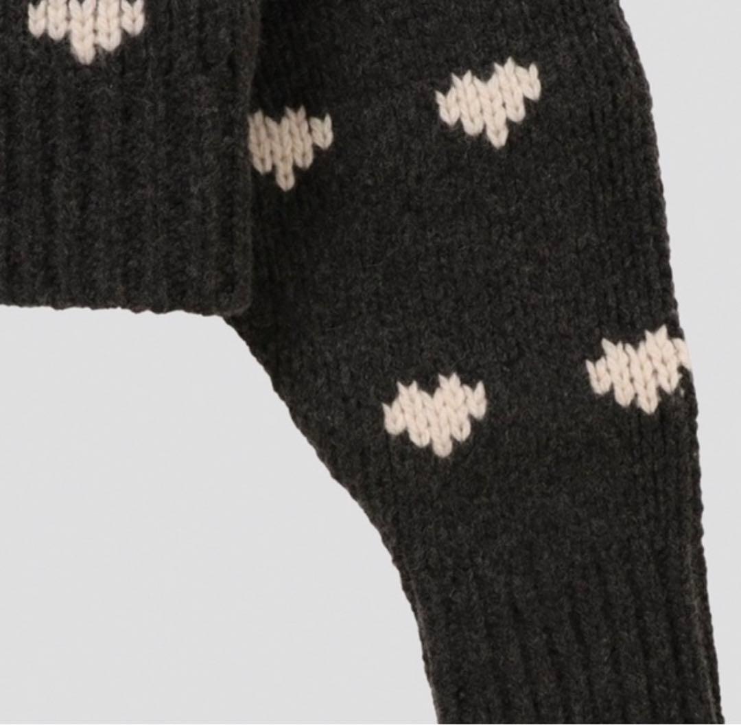 NKNIT ♡pattern KNIT 完売商品 ンニット ハートニット - メルカリ
