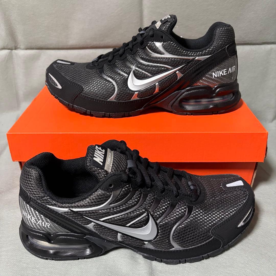 ナイキ エアマックス トーチ4 ブラック シルバー 黒 27.5 - メルカリ