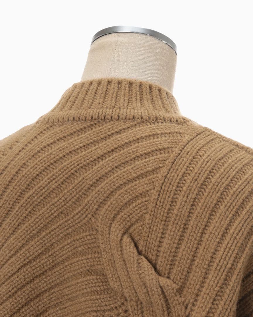 美品 タグ付 Mame Kurogouchi ケーブルニット キャメル サイズ2 - メルカリ