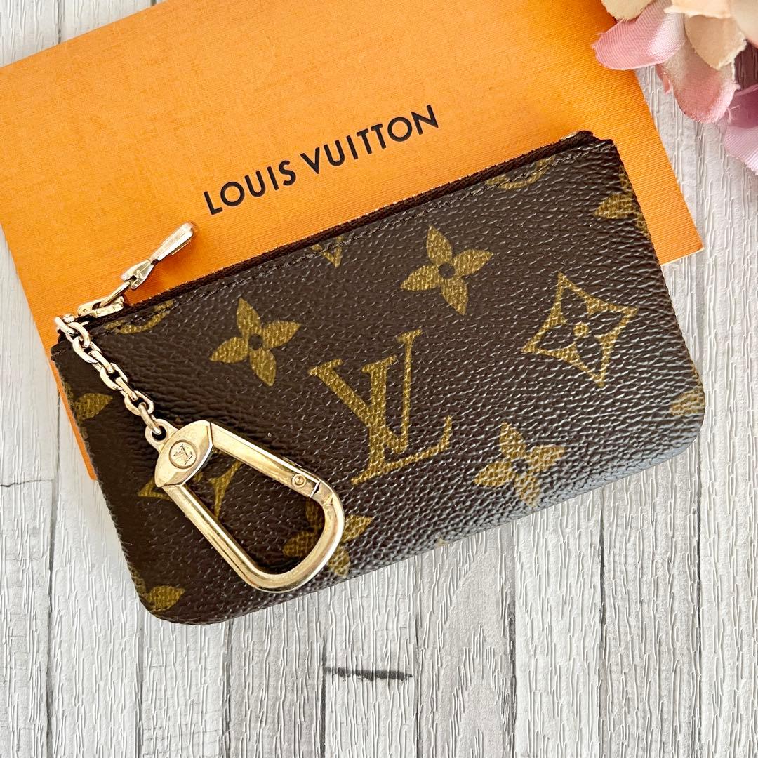 美品】ルイヴィトン ポシェットクレ モノグラム コインケース キー