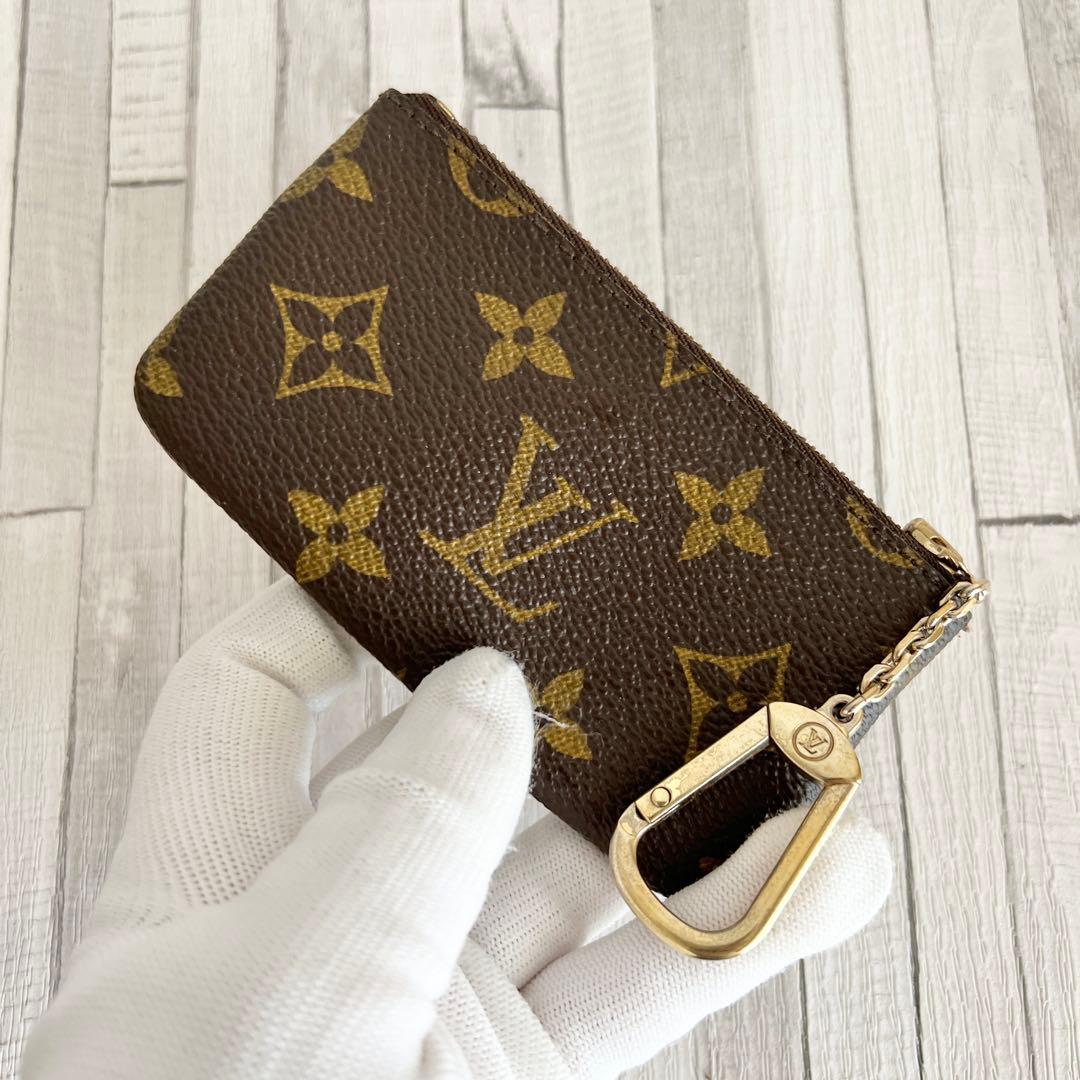 美品】ルイヴィトン ポシェットクレ モノグラム コインケース キー
