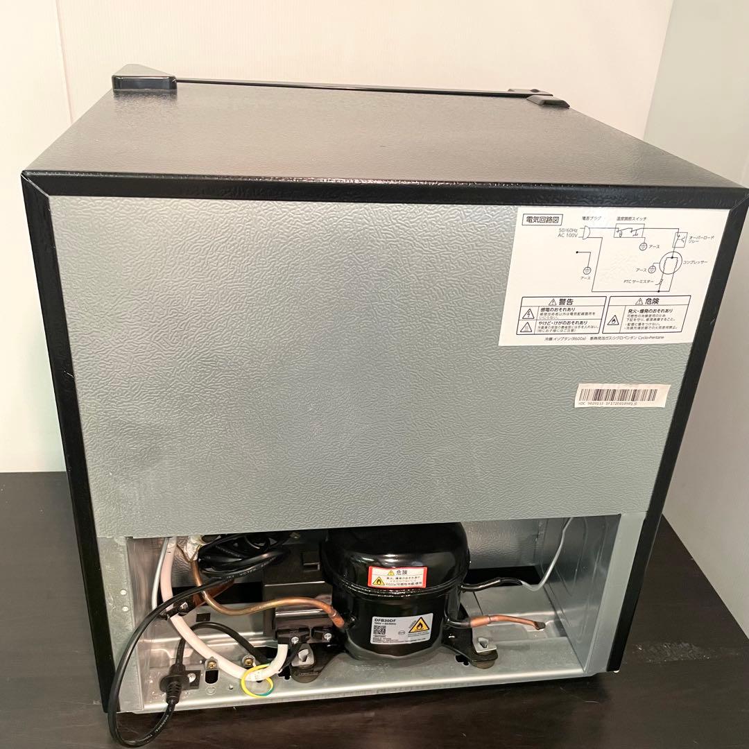 アイリスプラザ 2022年製 1ドア冷蔵庫 木目調 ミニ冷蔵庫