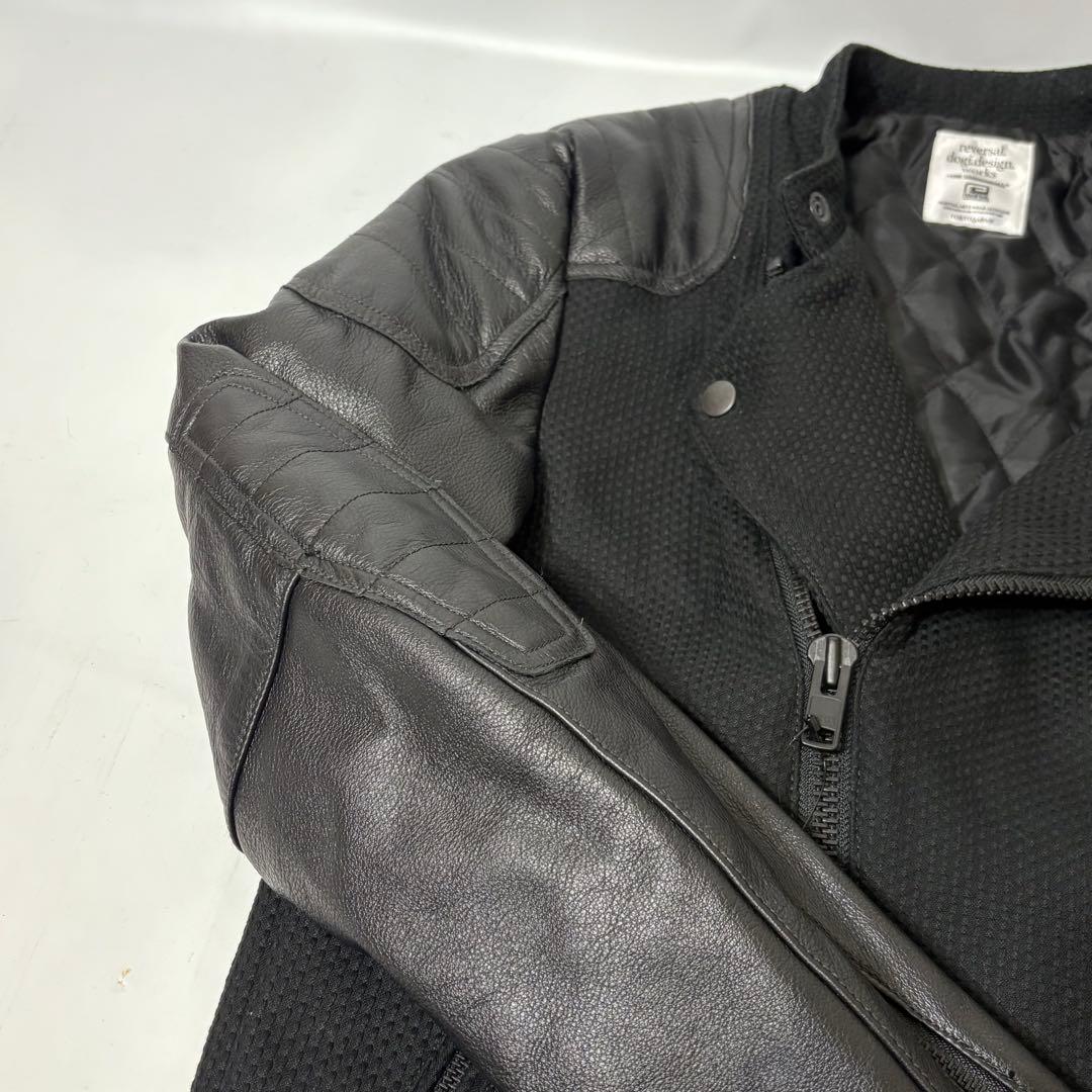 リバーサル レザー ライダース ジャケット Sサイズ 在庫 処分