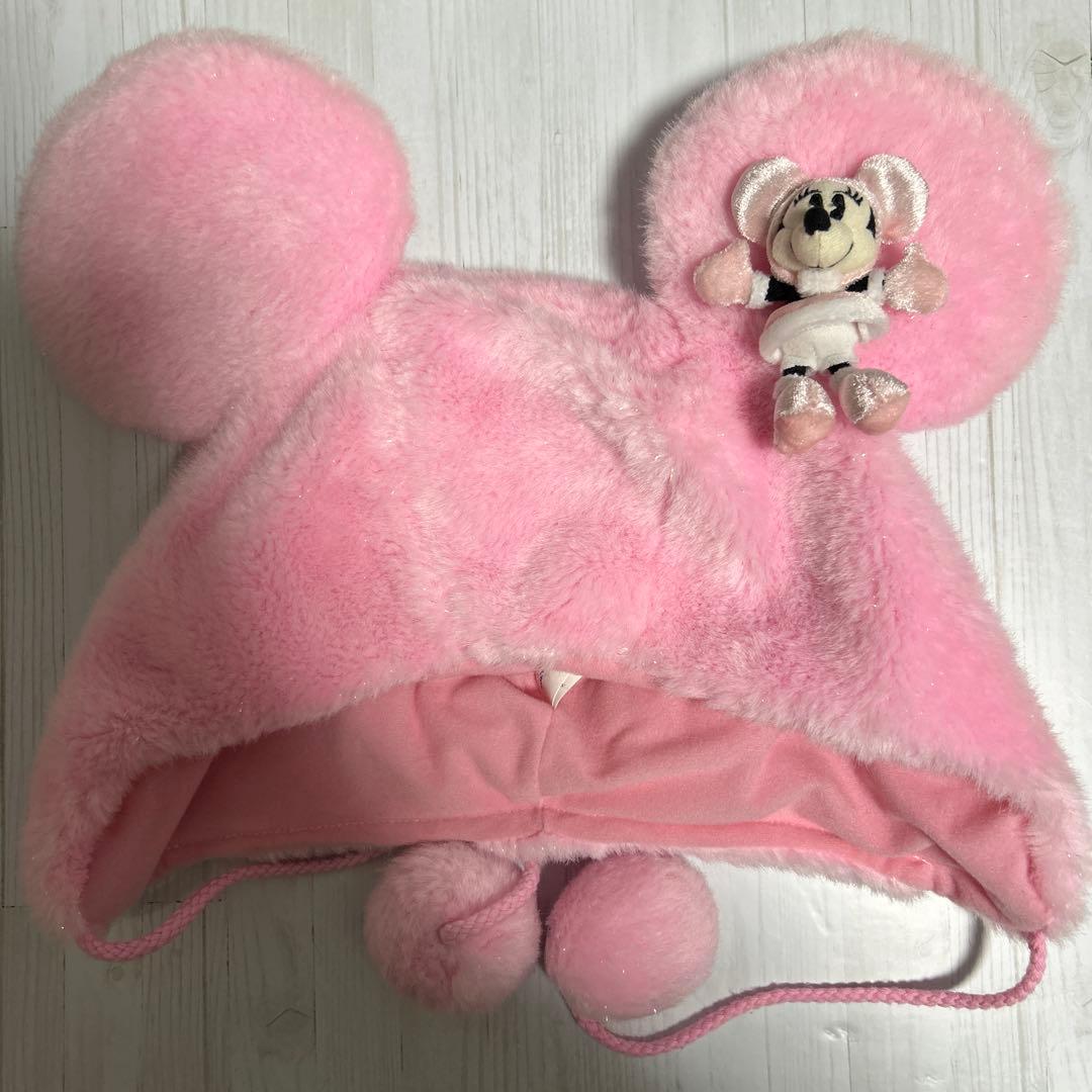 ディズニー ファンキャップ ミニー マスコット付き ピンク レア - メルカリ