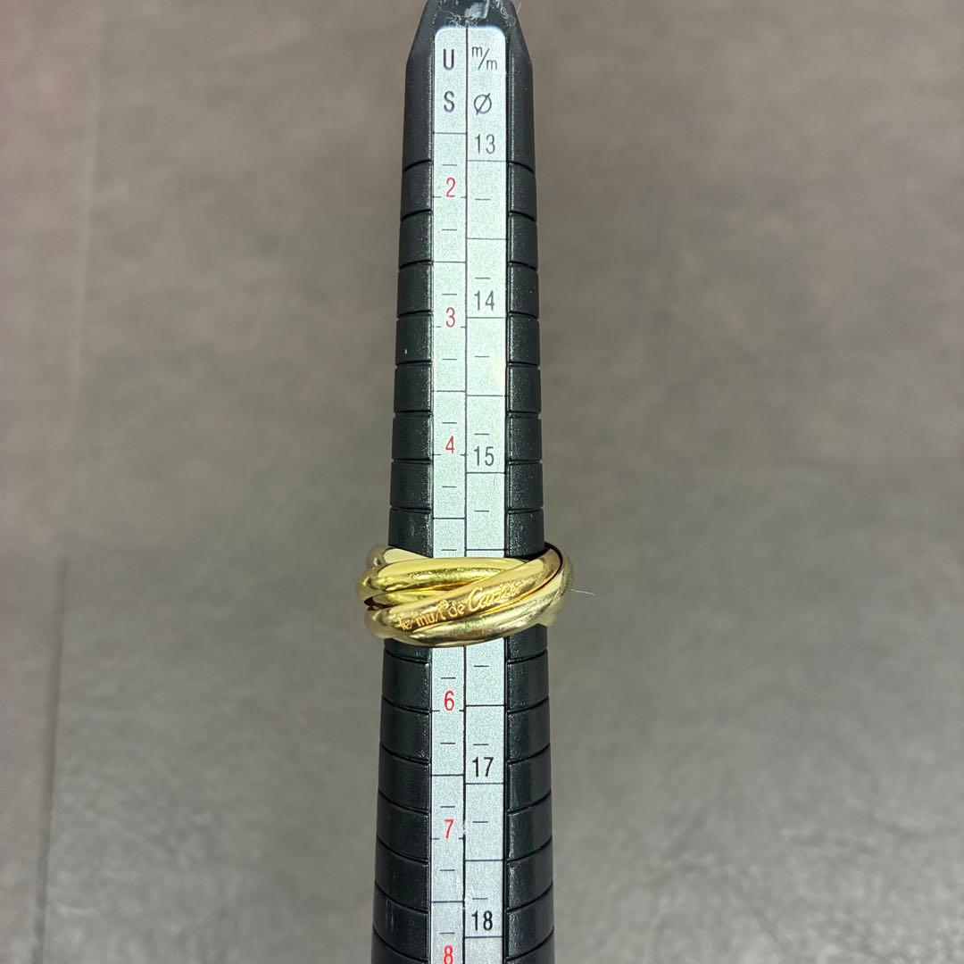 【希少】Cartier／カルティエ 5連 トリニティ 8.6g 750 51刻印