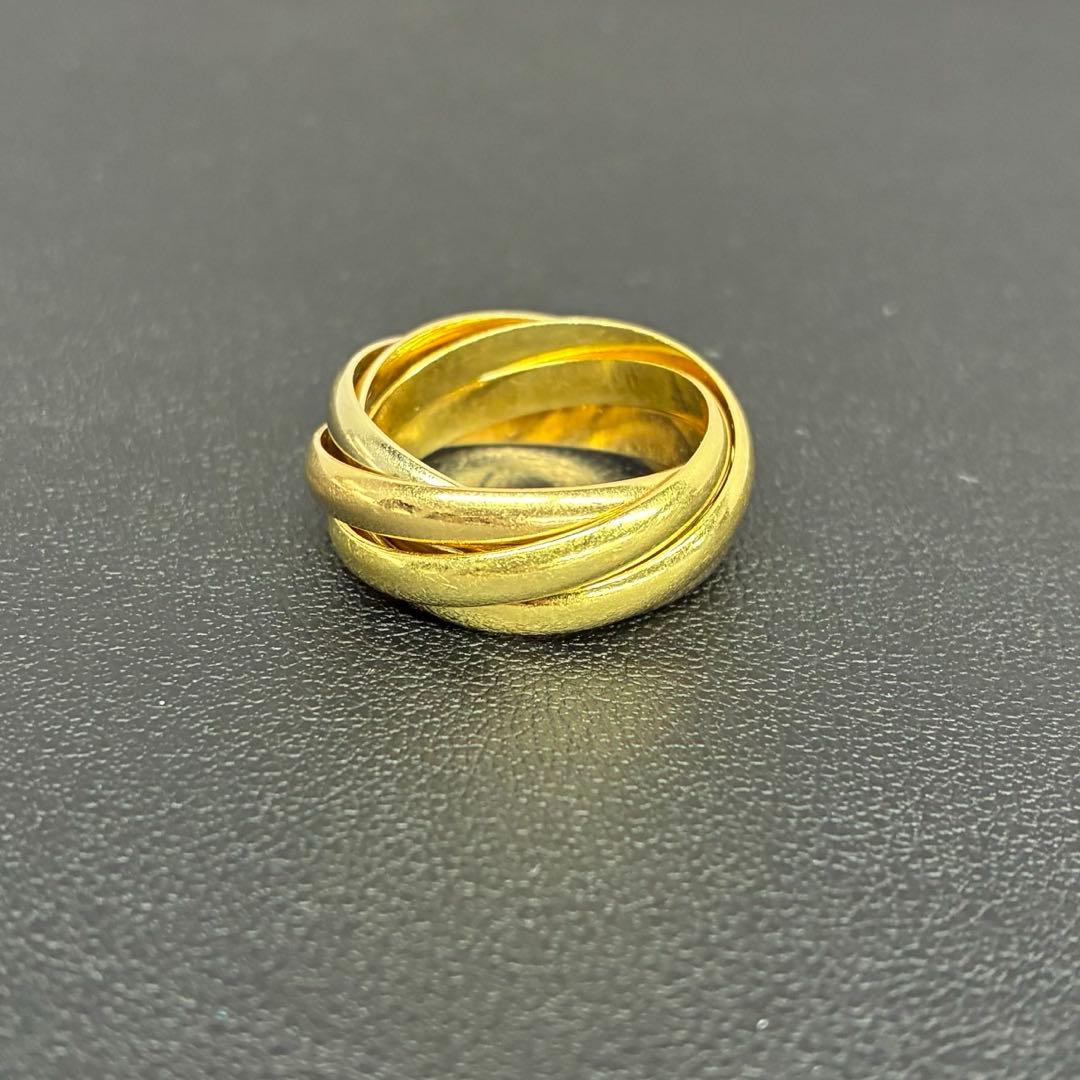 【希少】Cartier／カルティエ 5連 トリニティ 8.6g 750 51刻印