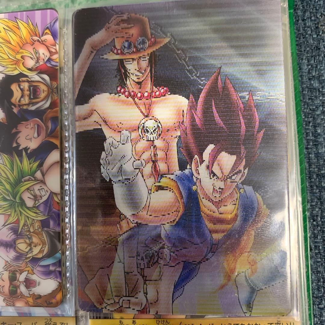 ドラゴンボール ワンピース コラボ カード エース & ベジット 40周年