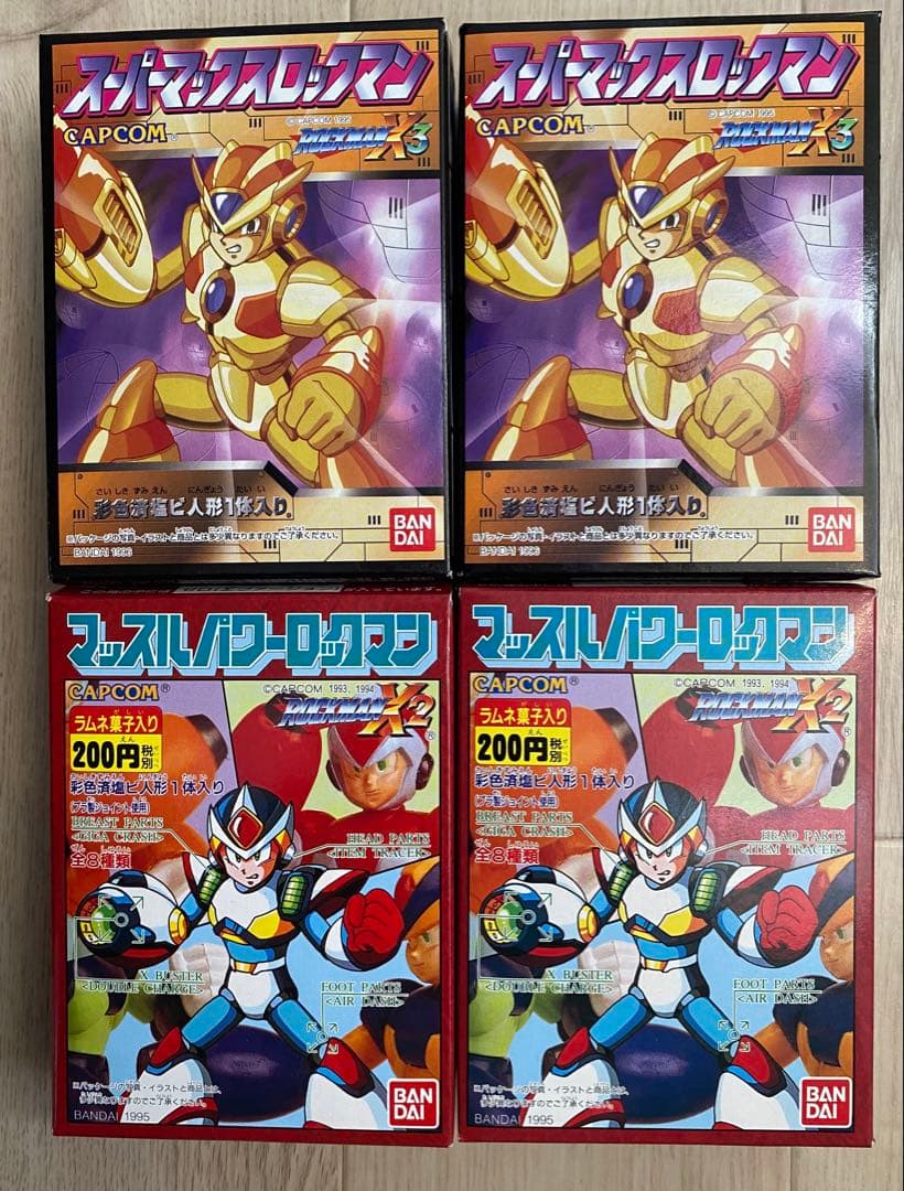 未開封食玩 スーパーマックスロックマン マッスルパワーロックマン 4個