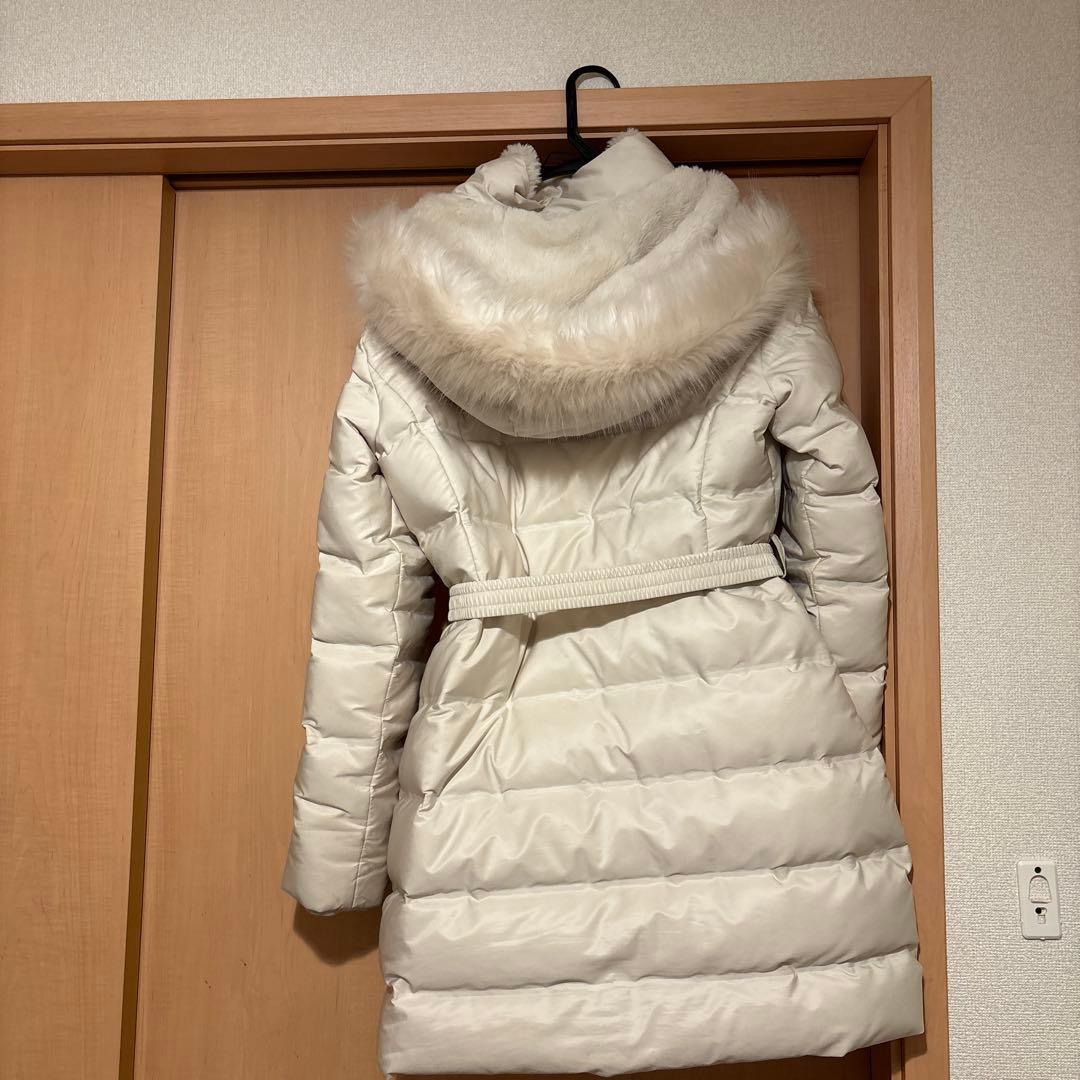 ZARA セミロング丈フード付きダウンジャケットM - メルカリ