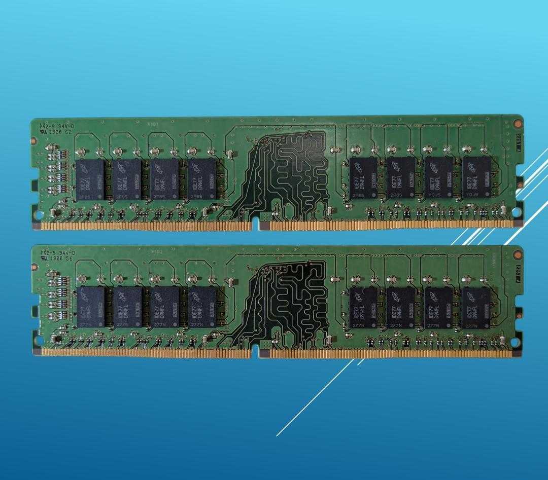 動作確認済みCrucial DDR4 32G(16Gx2)/#32D