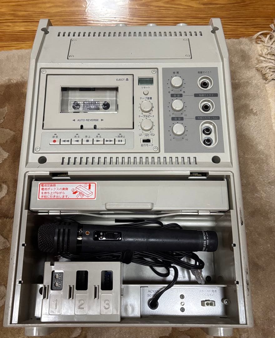 美品　このまま使える TOA WA-1812C マイク1本セット TOA