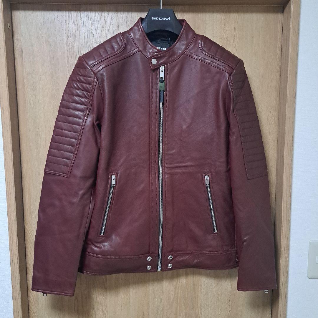 新品タグ付き DIESEL ライダース　レザージャケット 定価118800円 楽天市場】レザー（ブランドディーゼル）（コート・ジャケット｜メンズ