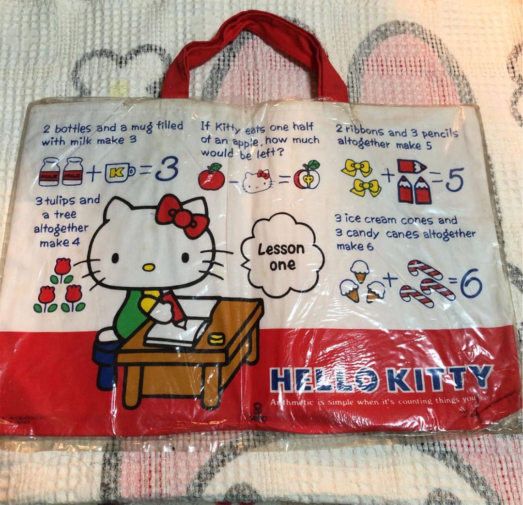 サンリオ 昭和レトロ ハローキティ 1976 トートバッグ 汚れ有り ①