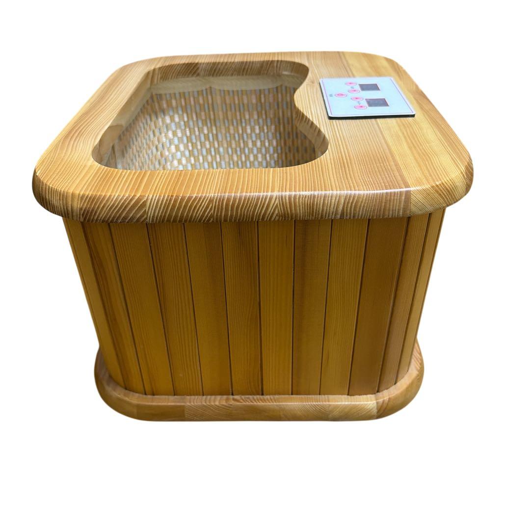 【美品】ぽかぽか足Hot ZL-001S 木製フットバス 赤外線 足温器