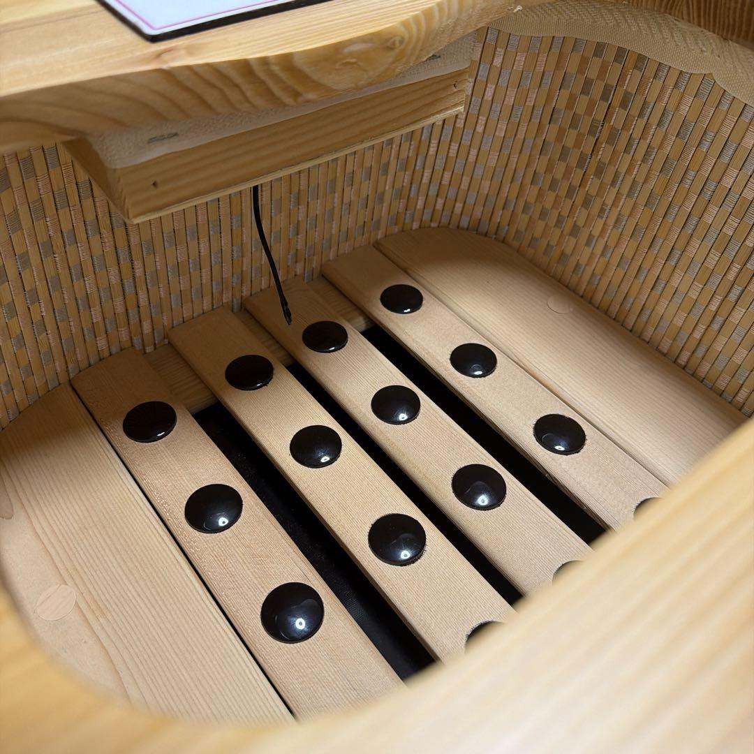 【美品】ぽかぽか足Hot ZL-001S 木製フットバス 赤外線 足温器