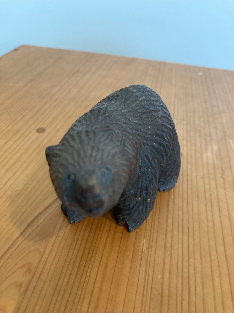 八雲 十倉金之 木彫り熊 銘あり - メルカリ