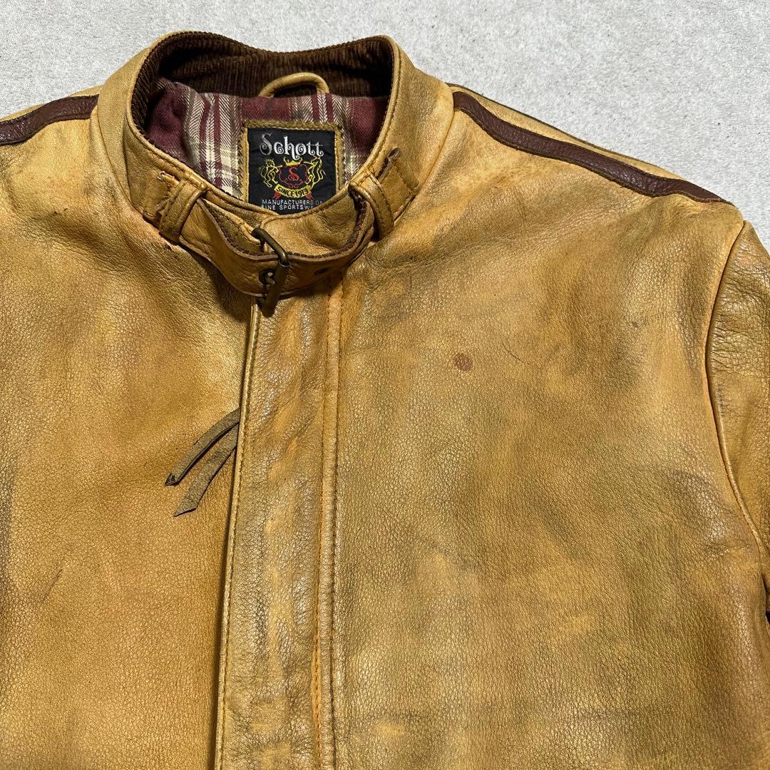 専用☆希少✨メンズL Schottクラシックレーサー シングルライダース
