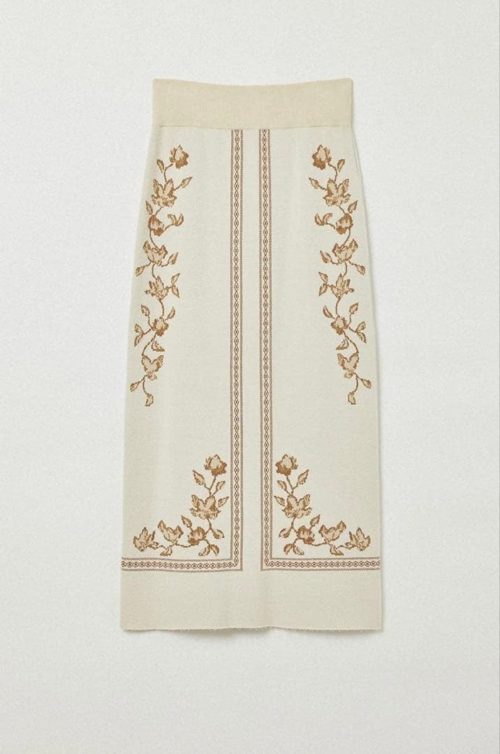 スカート Eaphi SCARF MOTIF KNIT SKIRT beige eaphi scarf motif knit skirt - メルカリ