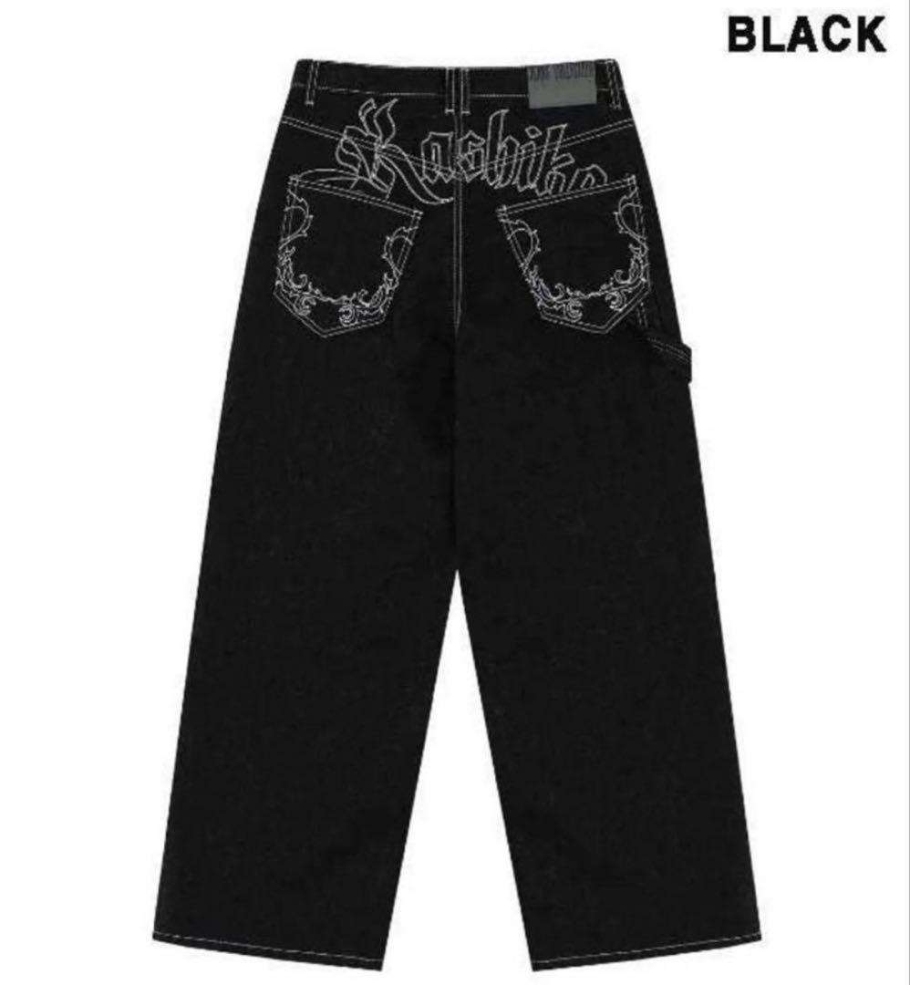 kashiko カシコ デニム ジーンズ シズニルック 韓国 黒 - メルカリ