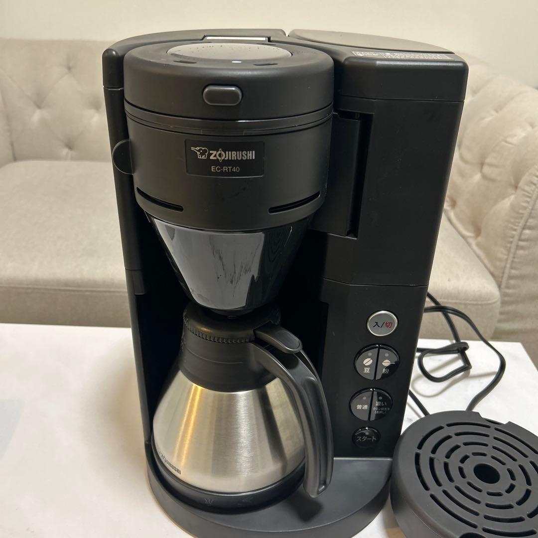 象印 EC-RT40 ミル付きコーヒーメーカー　珈琲通 コーヒーメーカー 珈琲通 ブラック EC-RT40-BA [全自動 /ミル付き