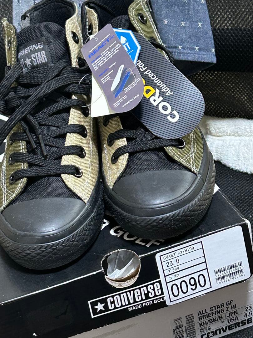 ブリーフィング コンバース ハイカット ゴルフ シューズ オールスター 23.0 CONVERSE（コンバース） ゴルフ ゴルフシューズ ALL STAR GF BRIEFING