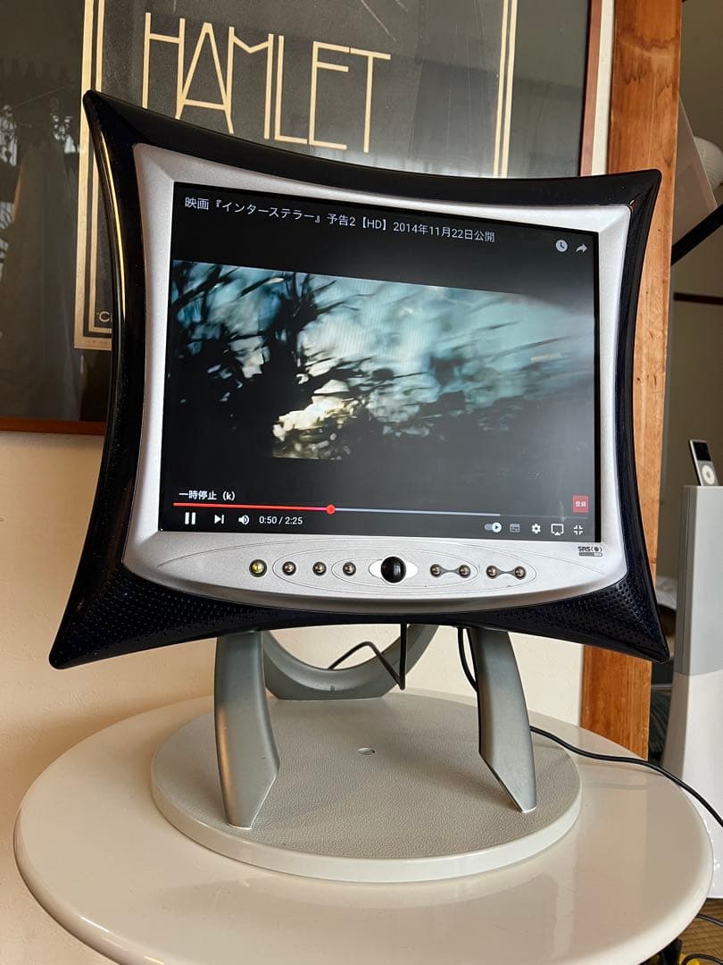 hannspree テレビモニター　ミッドセンチュリー　スペースエイジ　モニター