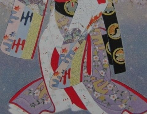 宮下壽紀、【羯鼓の舞】、希少な額装用画集より、新品額装付、状態良好