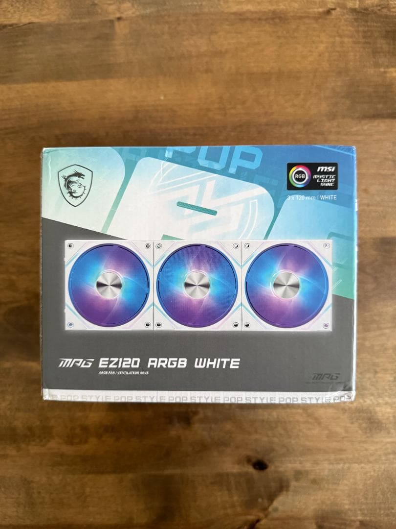 MSI MPG EZ120 ARGB WHITE-3W ARGBファン3個セット