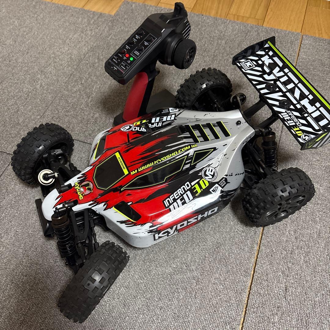 美品KYOSHO Inferno MP10 4WDラジコン Kyosho 1/8 INFERNO MP10 4x4 Nitro Buggy RTR, Red | Horizon Hobby