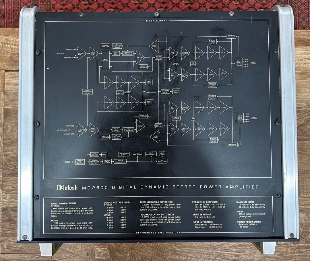 McIntosh MC2600 パワーアンプ