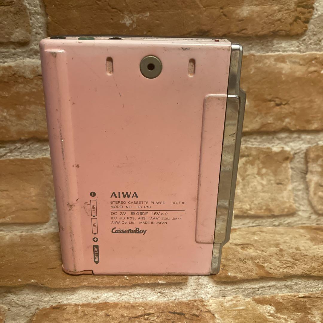AIWA HS-P10 ピンク カセットボーイ カセットプレーヤー ジャンク
