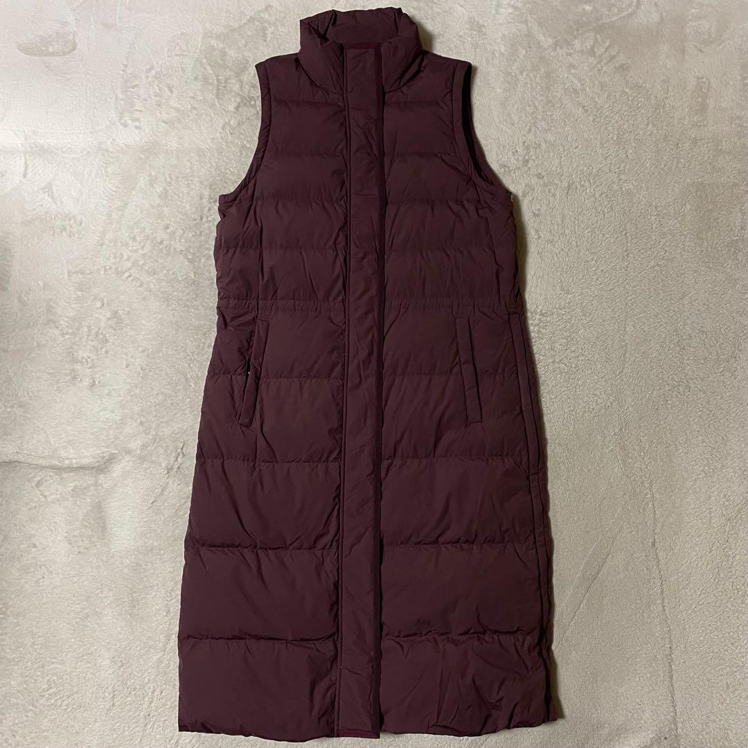 専用セオリー【高年式】ダウン90% 2WAYロング丈 ダウンコート ボルドー