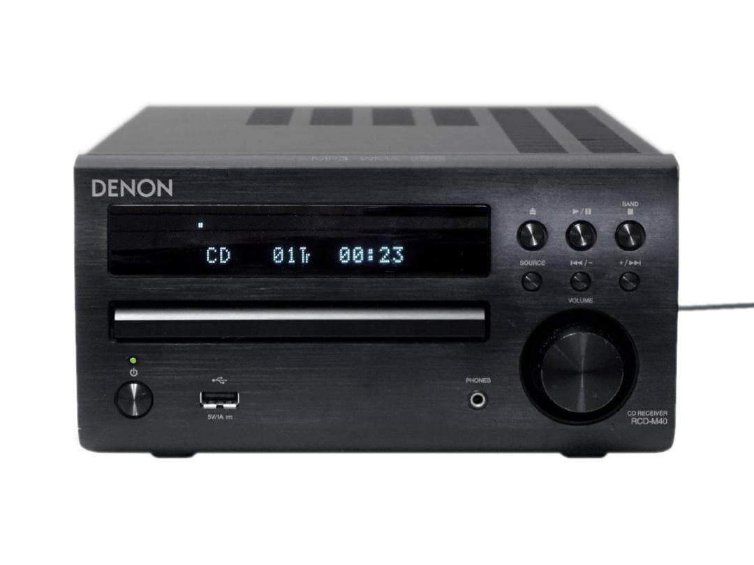 DENON デノン RCD-M40 CDレシーバー ブラック 2015年 動作品