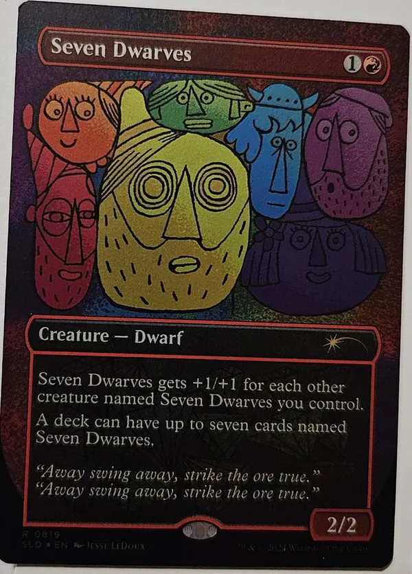 Seven Dwarves (0818) (Rainbow Foil) • Secret Lair Series (SLD) #818